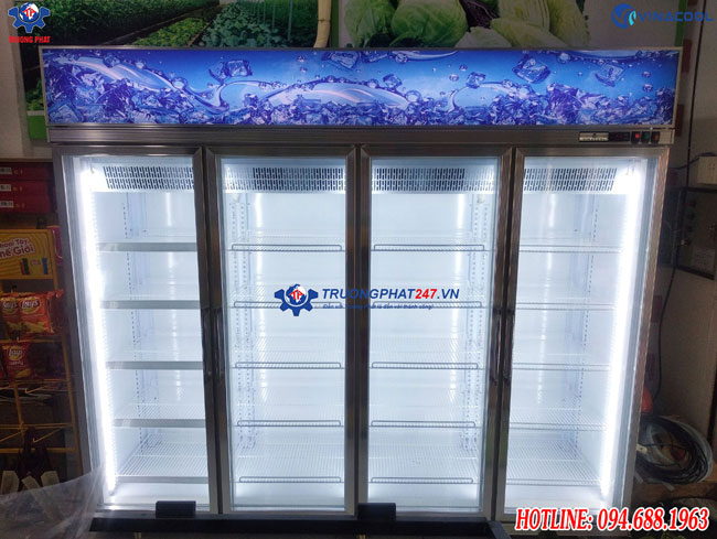 tủ đông đứng 4 cánh kính SLD-2400FSW