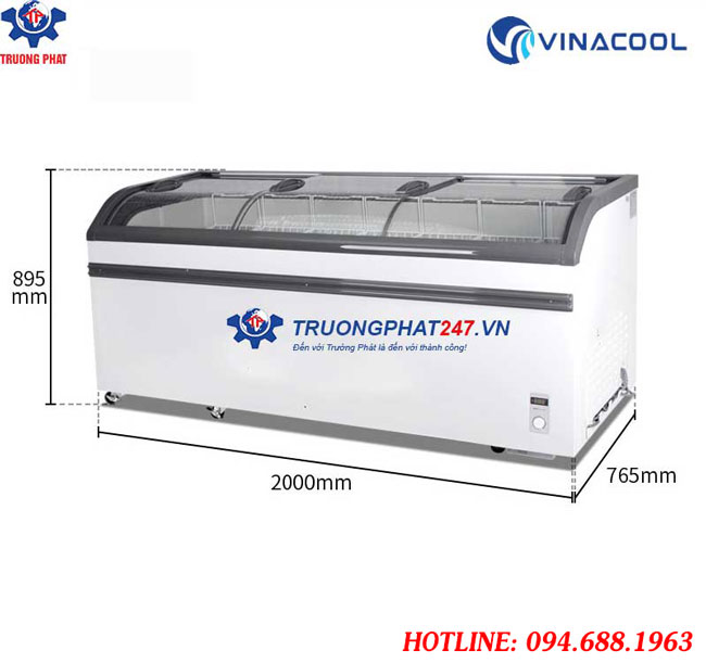 Kích thước tủ đông WD4-738