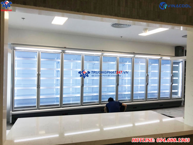 Tủ đông trưng bày kích thước theo yêu cầu