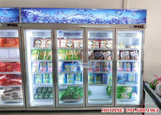 tủ trưng bày hải sản đông lạnh