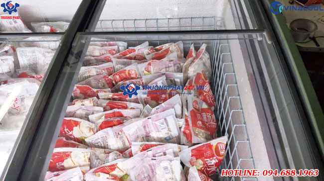 tủ đông trưng bày thực phẩm Vinacool