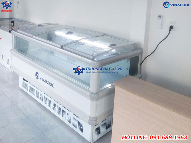 tủ đông 4 mặt kính