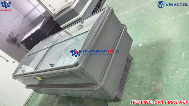 Tủ đông nằm 2m 4 mặt kính